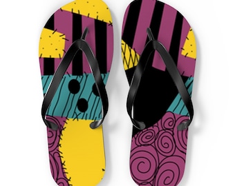 Sally Flip Flops, Nightmare Before Christmas, shoes, sandals, Flip Flops, Gifts