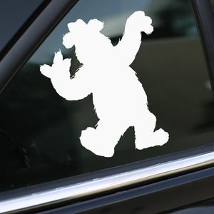 Fozzie Bear Decal, Muppets decal, Car Decal, wall decal, laptop stickers, Vinyl Decal, Stickers, Gifts, For Her, For Him