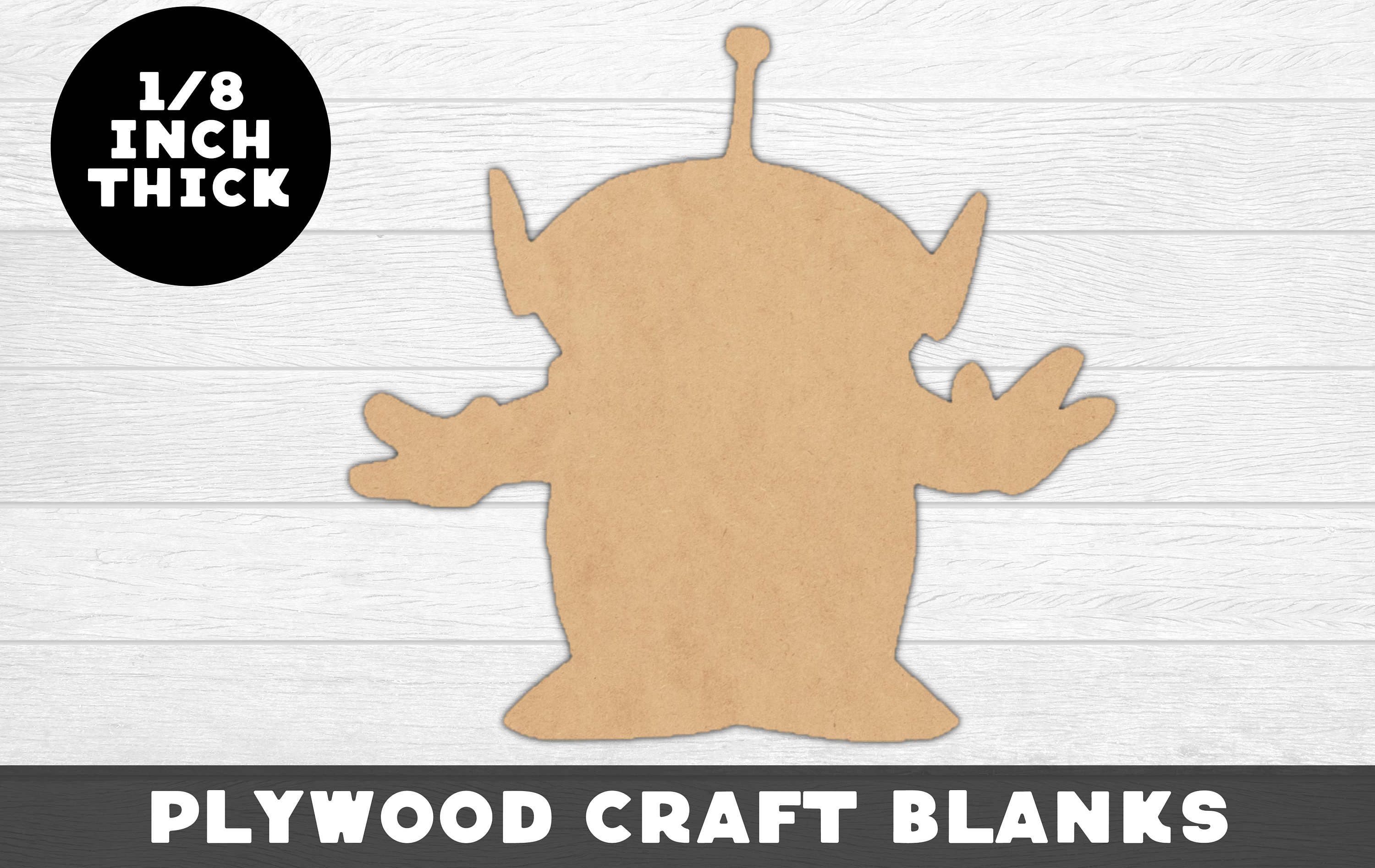 Alien Wood Shape, Toy Story, Wood, Unfinished Wood, Craft Wood, Wood ...