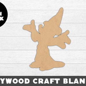 Sorcerer Mouse Wood Shape, Unfinished Wood, Craft Wood, Wood Cutout,  Laser Cut, Craft Supply, Wood Pieces, Wood Blanks, for Crafts