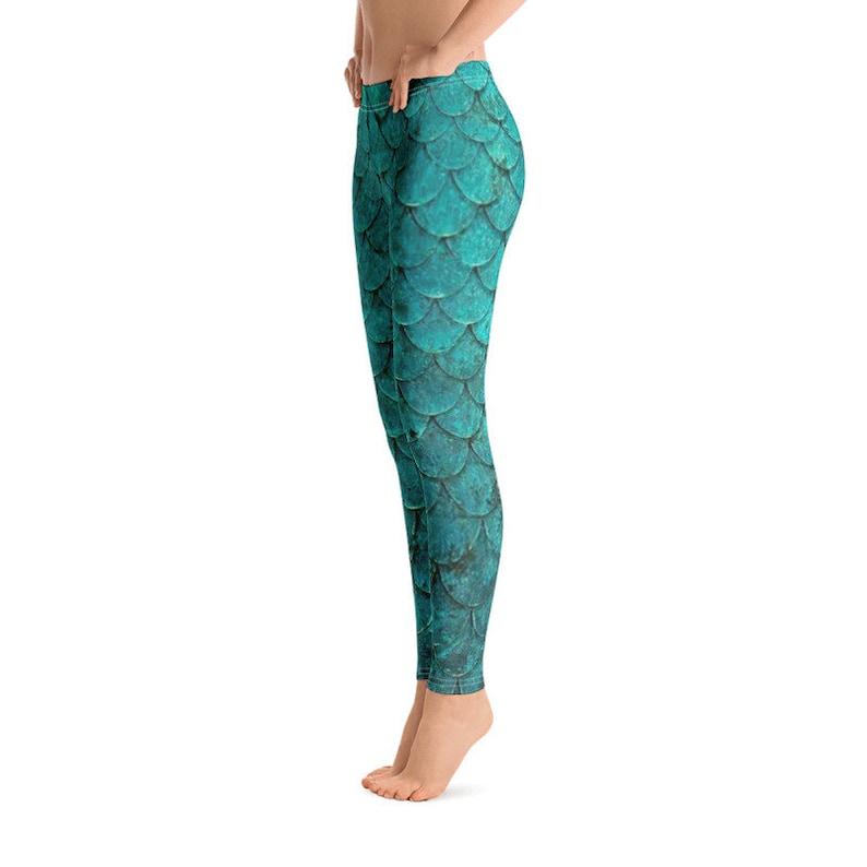 Mermaid Leggings Little Mermaid Leggings Leggings Girls Etsy
