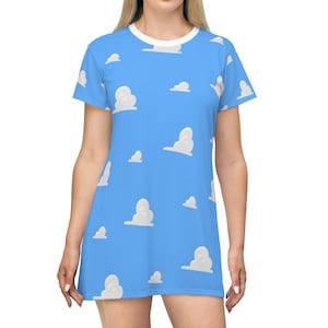 Cloud Dress, Toy Story Dress, Dress, Skater Dress, Tee Shirt Dress, Gifts for Her