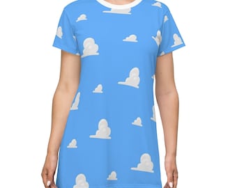 Cloud Dress, Toy Story Dress, Dress, Skater Dress, Tee Shirt Dress, Gifts for Her