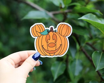 Mouse Pumpkin Sticker, Sticker, Halloween Sticker, Mouse Pumpkin, Gift, Stickers, Laptop Stickers, Vinyl Stickers, Water Bottle Sticker