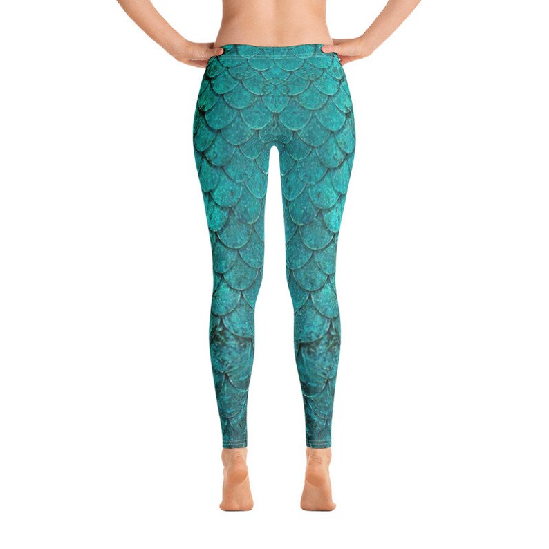 Mermaid Leggings Little Mermaid Leggings Leggings Girls Etsy
