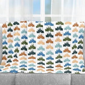 Castle Blanket, Blanket, Throw Blanket, Home Decor, Gift, Fleece Blanket, Baby Blanket, Adult Blanket, 3 Sizes