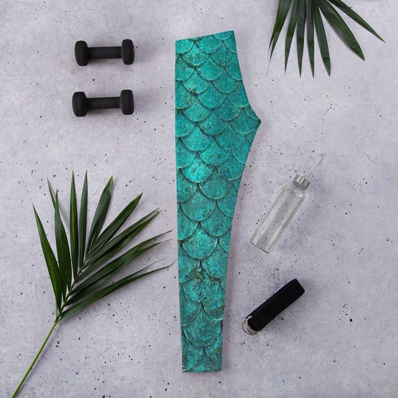 Mermaid Leggings Little Mermaid Leggings Leggings Girls Etsy