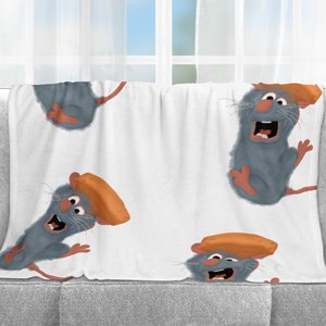 Ratatouille Blanket, Blanket, Throw Blanket, Home Decor, Gift, Fleece Blanket, Baby Blanket, Adult Blanket, 3 Sizes