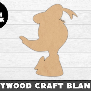Donald Wood Shape Wood, Unfinished Wood, Craft Wood, Wood Cutout,  Laser Cut, Craft Supply, Wood Pieces, Wood Blanks, for Crafts