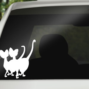 Siamese Cats Decal, Aristocats decal, Car Decal, wall decal, laptop stickers, Vinyl Decal, Stickers, Gifts, For Her, For Him