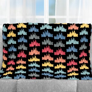 Castle Blanket, Blanket, Throw Blanket, Home Decor, Gift, Fleece Blanket, Baby Blanket, Adult Blanket, 3 Sizes