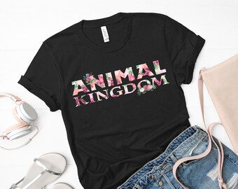 Animal Kingdom Shirt, Floral Shirt, Animal Kingdom Tee, Gift, Plus Size, Vacation Shirt, Family Shirt, Animal Kingdom