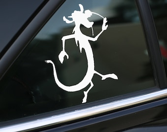 Sticker Mushu, sticker Mulan, autosticker, muursticker, laptopstickers, vinyl decal, stickers, cadeaus, voor haar, voor hem