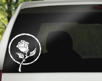 Beauty and The Beast decal, Car Decal, wall decal, laptop stickers, Vinyl Decal, Stickers, Gifts, For Her, For Him