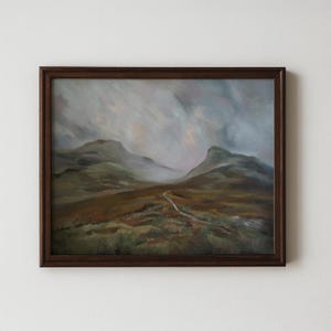 Stampa artistica del dipinto ad olio "Glencoe, Scozia" di Kristin Durkin / Paesaggio dipinto ad olio