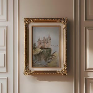 Watercolor of Boldt Castle | Fine Art Print of Watercolor Painting by K. Durkin | Fantasy Scenery