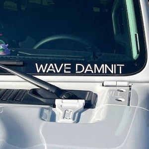 Wave Damnit decal