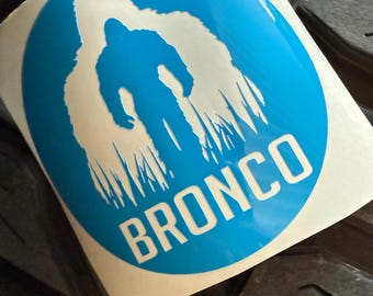 Sasquatch bronco decal