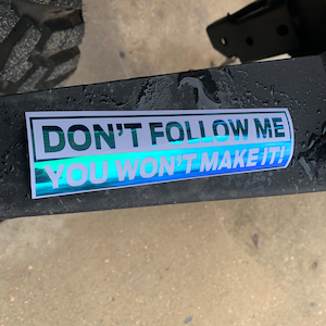 Problem no problem decal