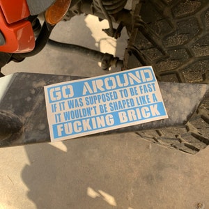 Go around decal with explicit language