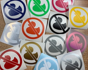 No ducks decal
