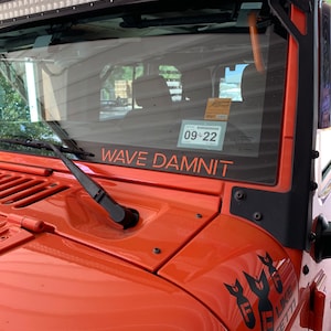 Wave Damnit decal