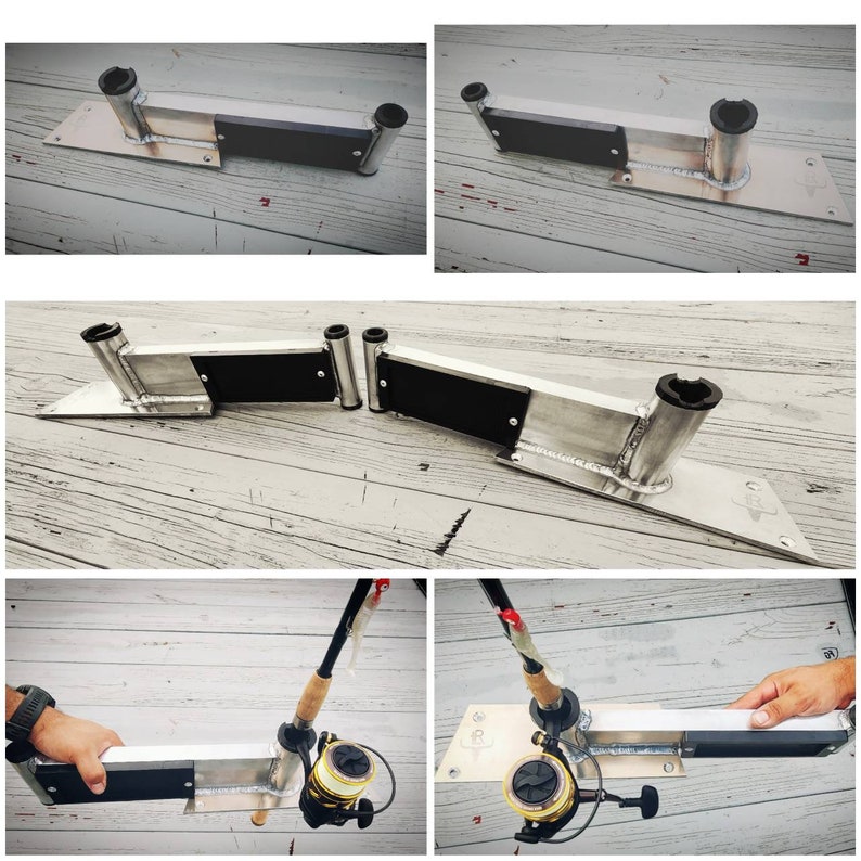 3 in 1 Gheenoe Trolling Motor Mount W/ Rod Holder & Pin Anchor Etsy