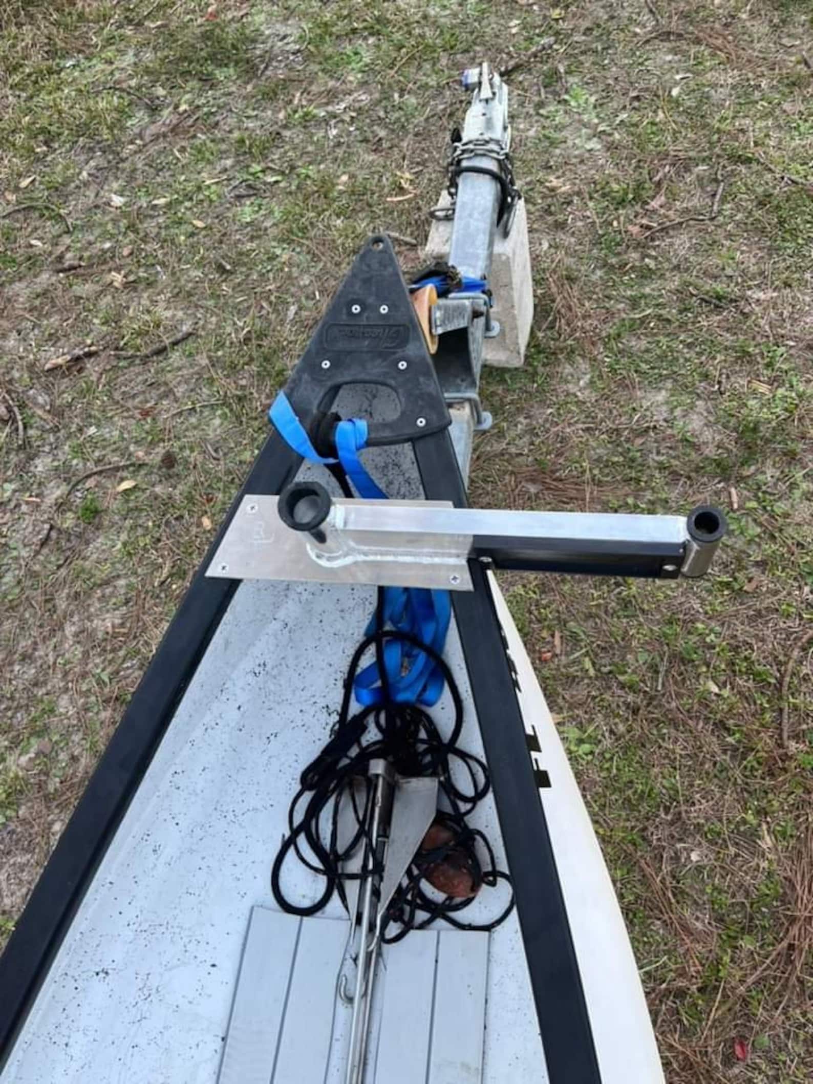 3 in 1 Gheenoe Trolling Motor Mount W/ Rod Holder & Pin Anchor Etsy