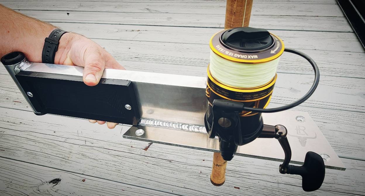 3 in 1 Gheenoe Trolling Motor Mount W/ Rod Holder & Pin Anchor Etsy