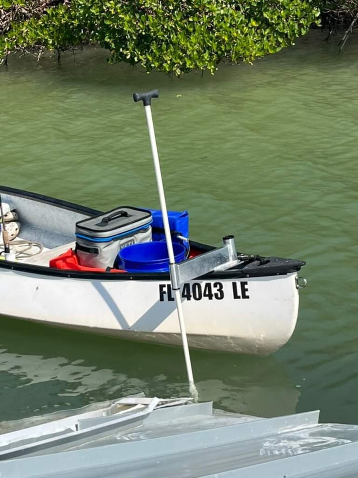 3 in 1 Gheenoe Trolling Motor Mount W/ Rod Holder & Pin Anchor Etsy