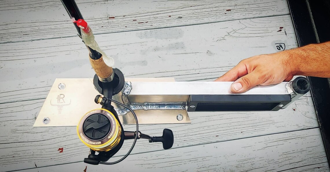 3 in 1 Gheenoe Trolling Motor Mount W/ Rod Holder & Pin Anchor Etsy