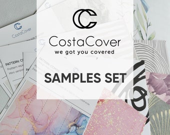 Removable self adhesive Wallpaper or Wall Mural samples peel and stick swatch 2 samples by CostaCover CCS01