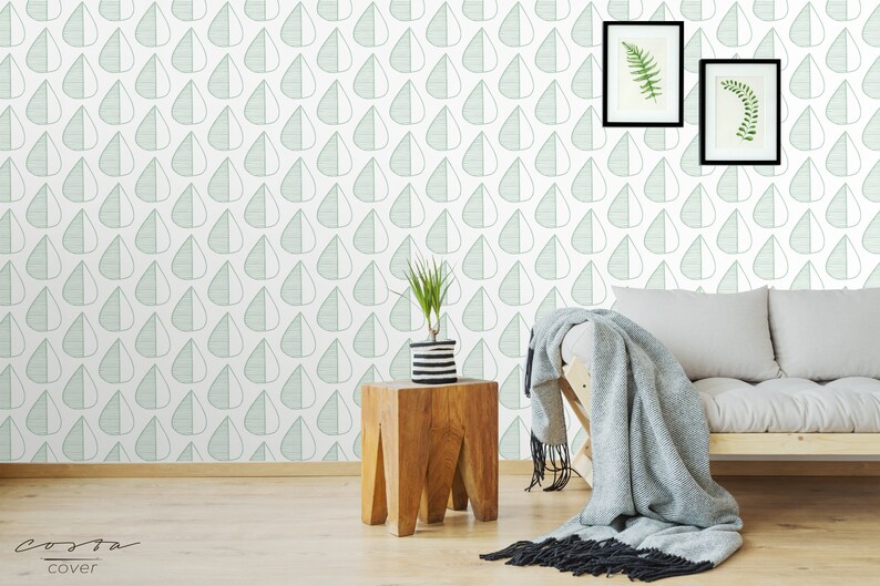 Minimalistic removable wallpaper Self adhesive temporary wall | Etsy