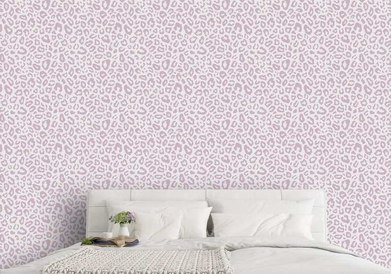 Leopard Self Adhesive Wallpaper Animal Print Peel and Stick Etsy