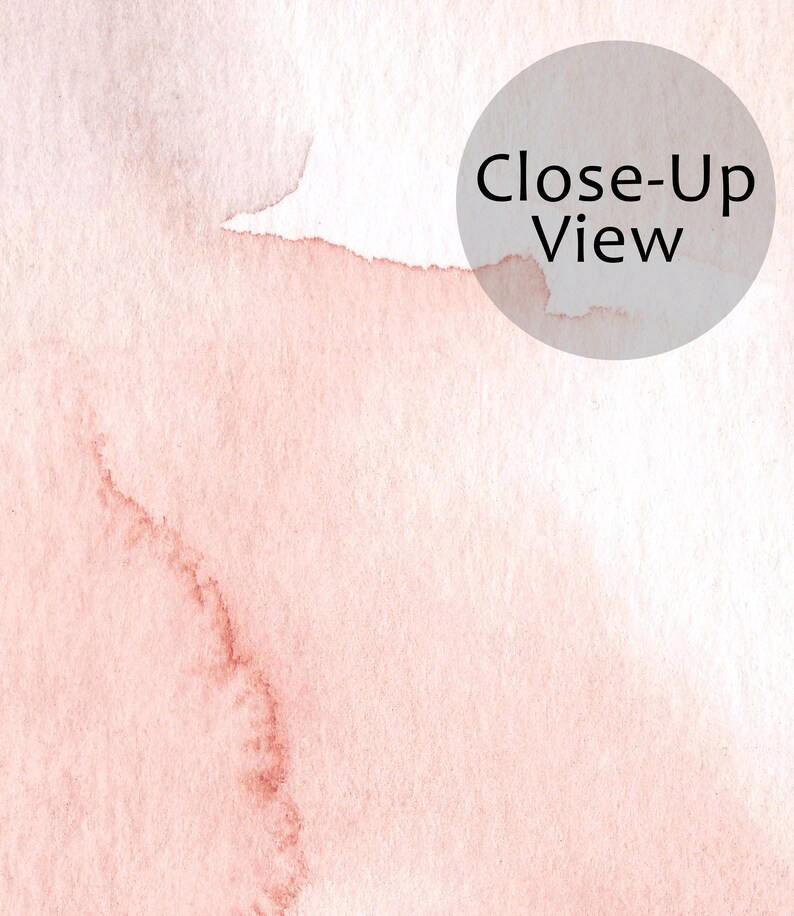 Pink Watercolor Peel and Stick Wallpaper Abstract Painting Etsy