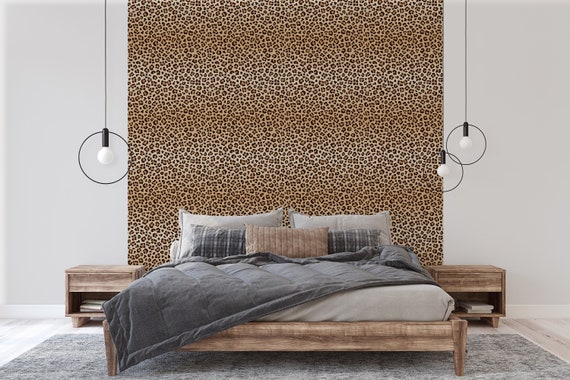 Leopard Contact Paper Animal Cheetah Print Contact Wallpaper Leopard  Wallpaper Stick and Peel Leopard Print Wall Decal