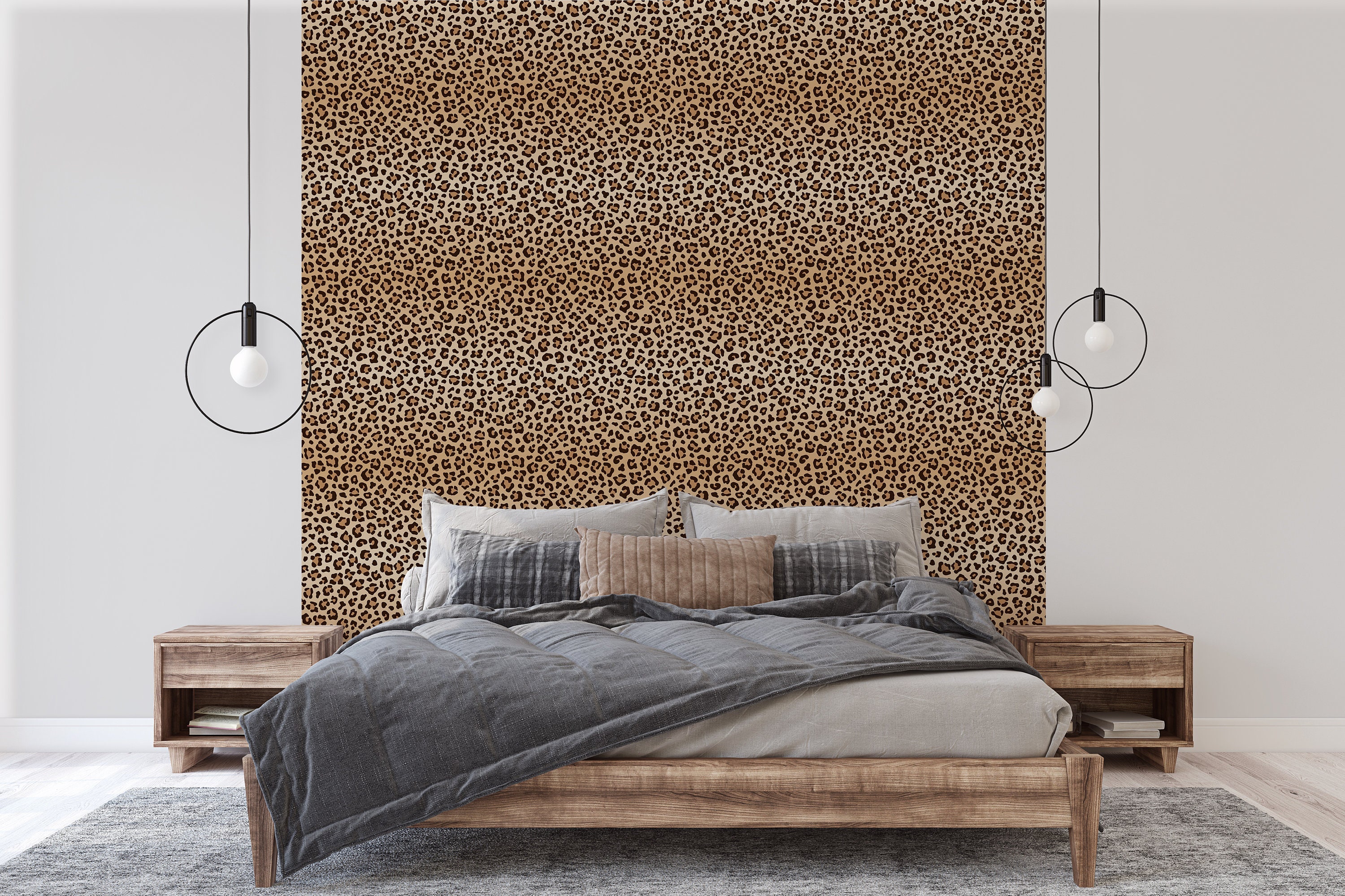 Leopard Spots Print Peel and Stick Wallpaper Self Adhesive Etsy Australia