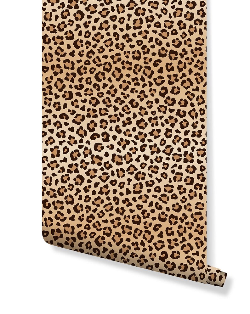 Leopard Spots Print Peel and Stick Wallpaper Self Adhesive Etsy Australia