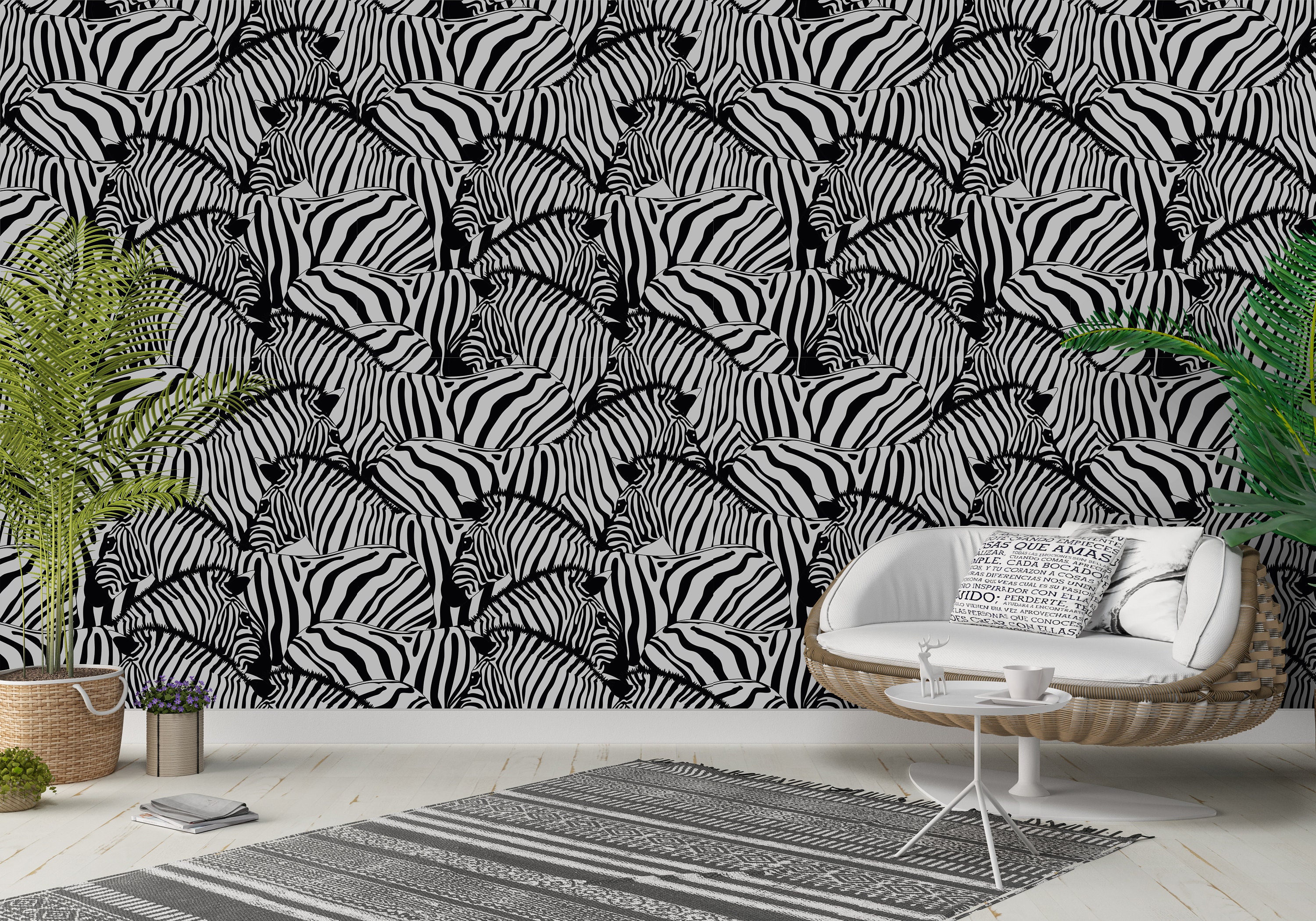 Zebra wallpaper on sale