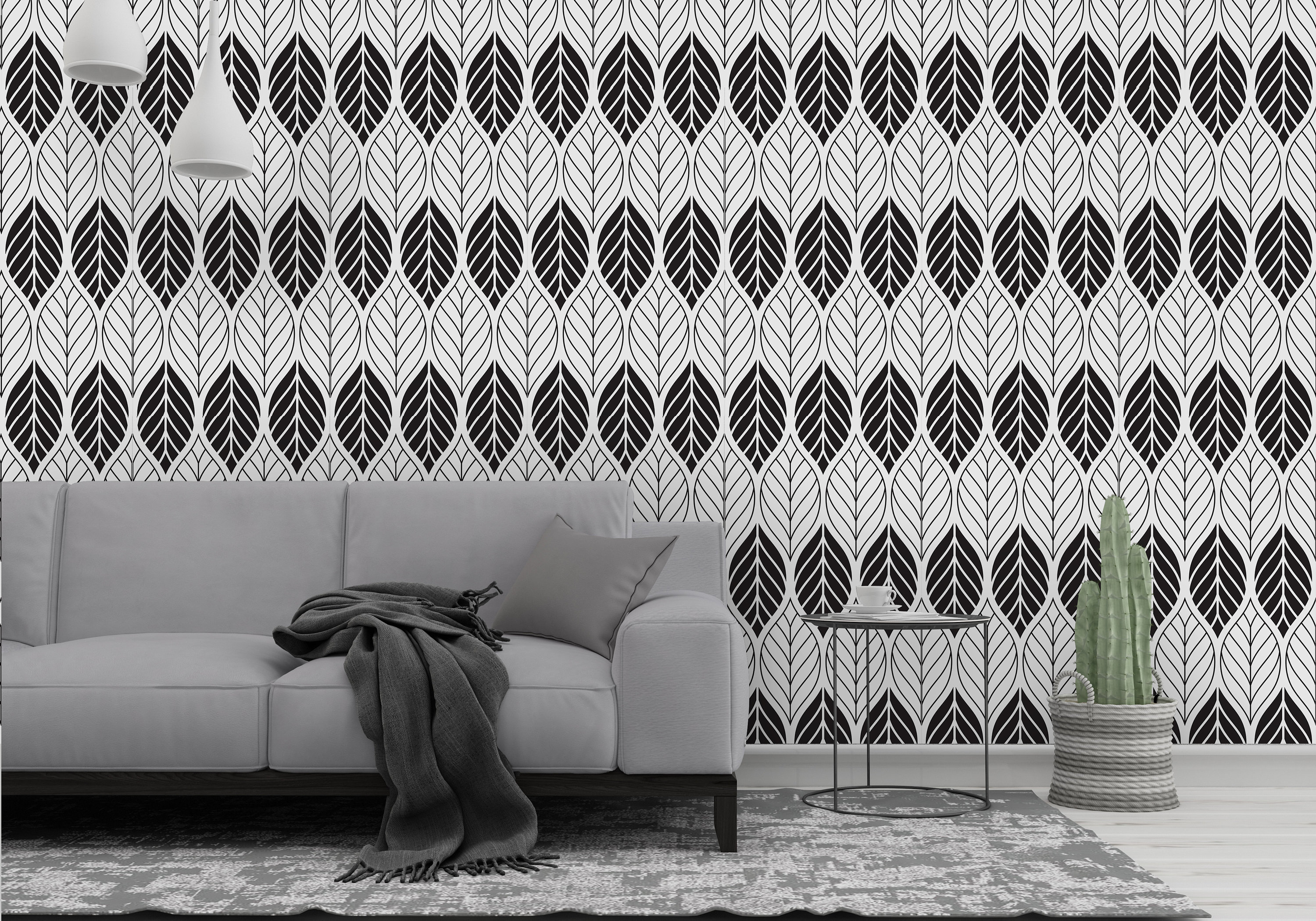 Self Adhesive Geometric Wallpaper Peel and Stick Black and Etsy
