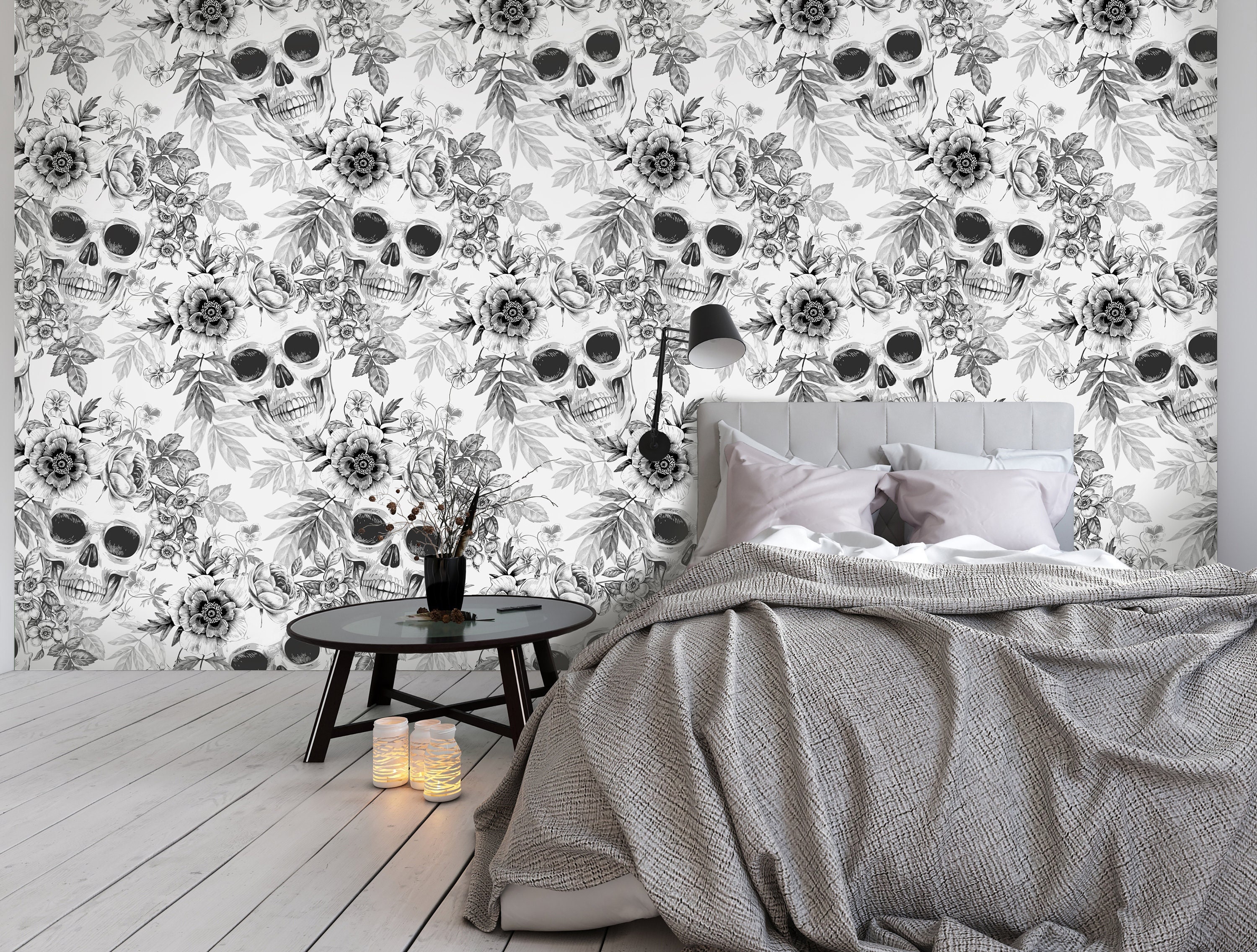 Black and White Wallpaper - Etsy Black and White Wallpaper - Etsy