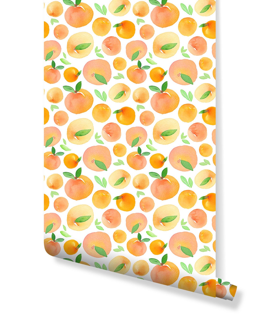 Oranges Peaches Self Adhesive Wallpaper Peel and Stick | Etsy