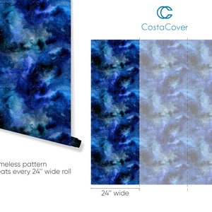 Magical Space Peel and Stick Wallpaper - Dark Blue Sky Wall Decal Print ...