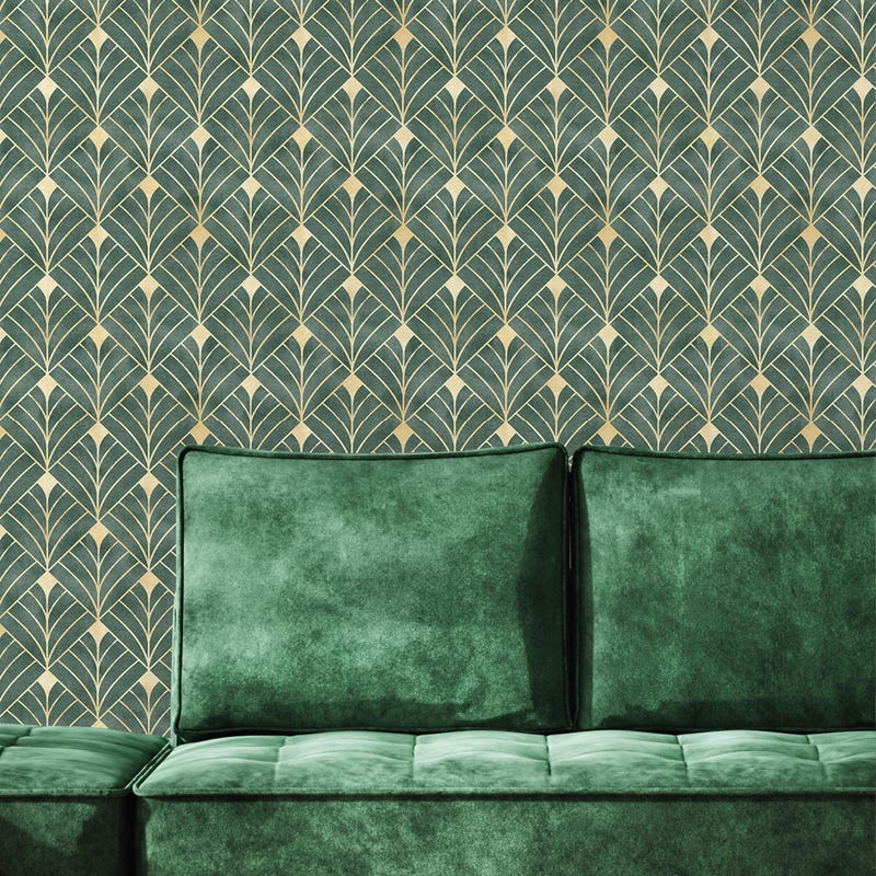 Peel And Stick Art Deco Wallpaper