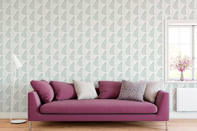Minimalistic removable wallpaper Self adhesive temporary wall | Etsy