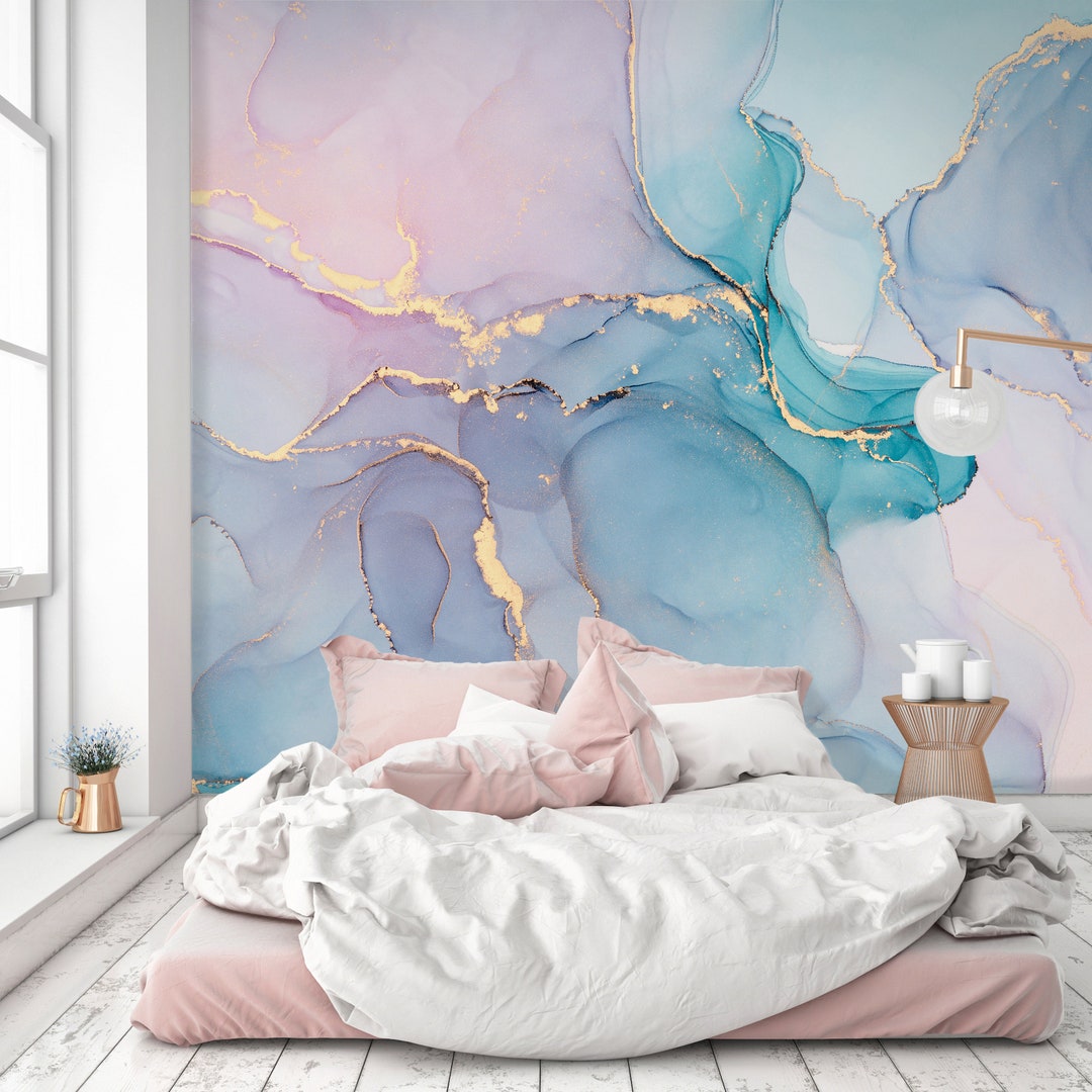 Blue Mural Wallpapers  Pastel & Dark Blue Wall Murals for Wall Decal