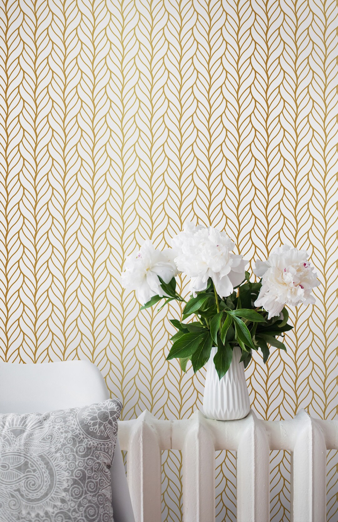 Art Deco Peel and Stick Wallpaper - Vintage Geometric Removable Wall ...