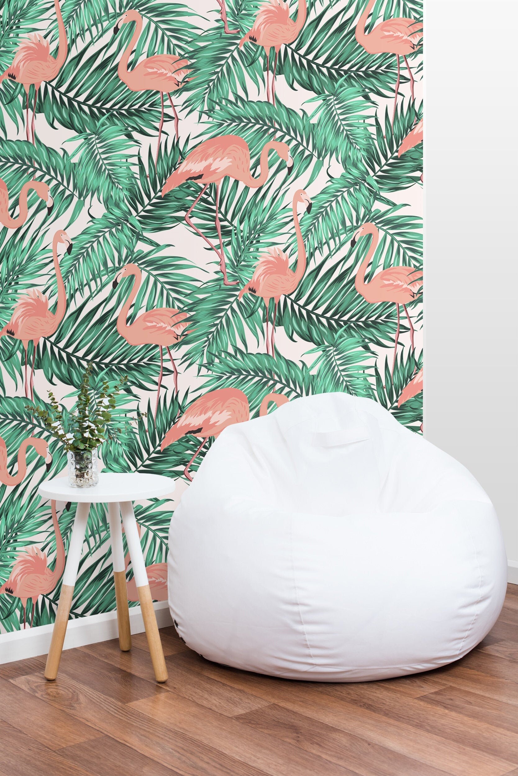 Peel-and-Stick Removable Wallpaper Palm Tropical Jungle Leaves Botanical Green Peel-and-Stick Removable Wallpaper Palm Tropical Jungle Leaves Botanical Green