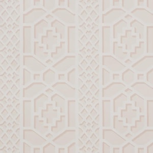 Schumacher Zanzibar Trellis Blush Fabric