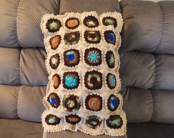 Frilly Granny Square Pillows